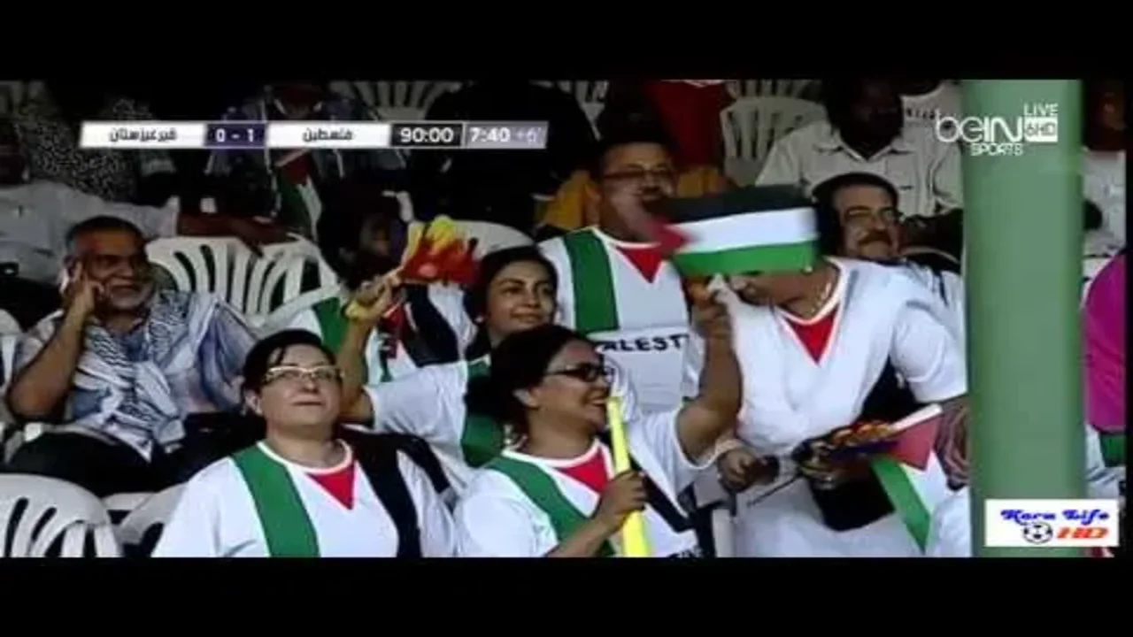 ملخص الشوط الأول لمباراة فلسطين وقرغيزستان