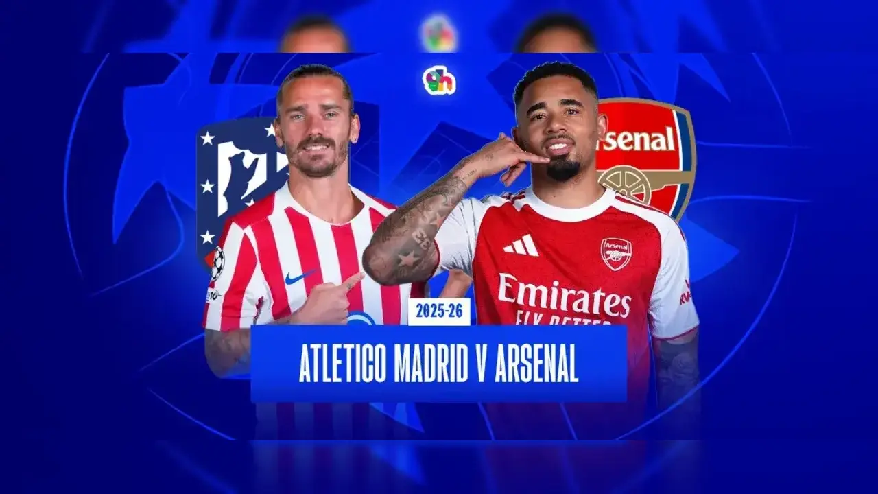 القنوات المفتوحة الناقلة لمباراة أرسنال وأتلتيكو مدريد
