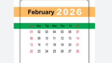 جدول الأيام العالمية لشهر فبراير/ شباط 2026